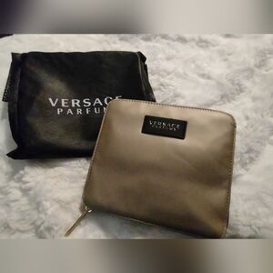 Womens Black/Gold Versace Parfum Folding Tote Bag